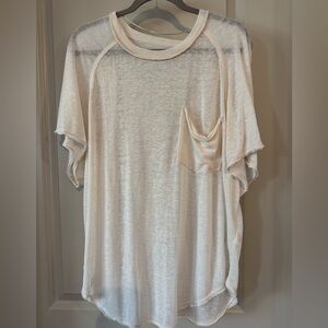 We The Free l Distressed Oversized Tee l M